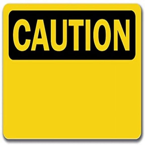 Caution Sign - Caution - 10" x 14" OSHA Safety Sign