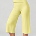 thumbnail image 6 of JFOPQVSM Workout Sets for Women Two Piece Sports Bra Matching Wide Leg Capri Pants Gym Work Yoga Outfits, 6 of 9