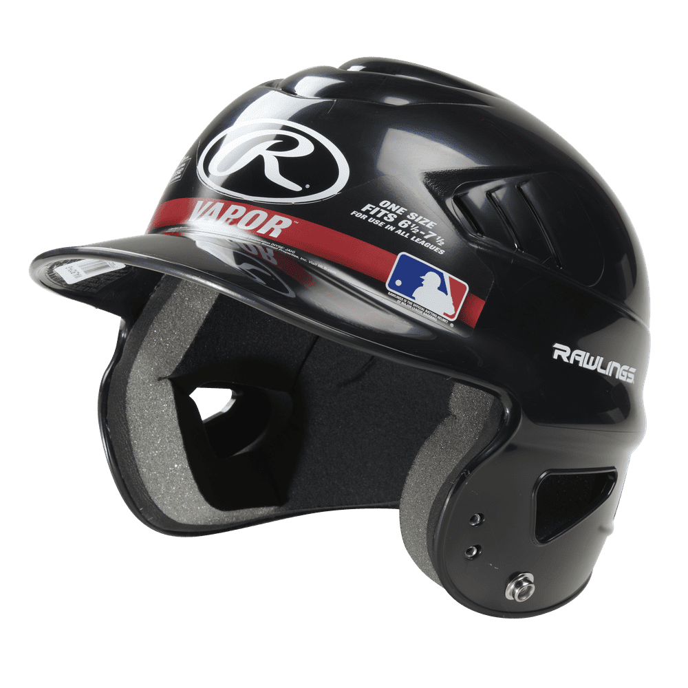 Rawlings Coolflo/Vapor Molded OSFM Baseball Helmet, Black