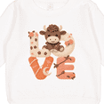 thumbnail image 3 of Inktastic Cute Highland Cow Love Crochet Style Toddler Sweatshirt, 3 of 4