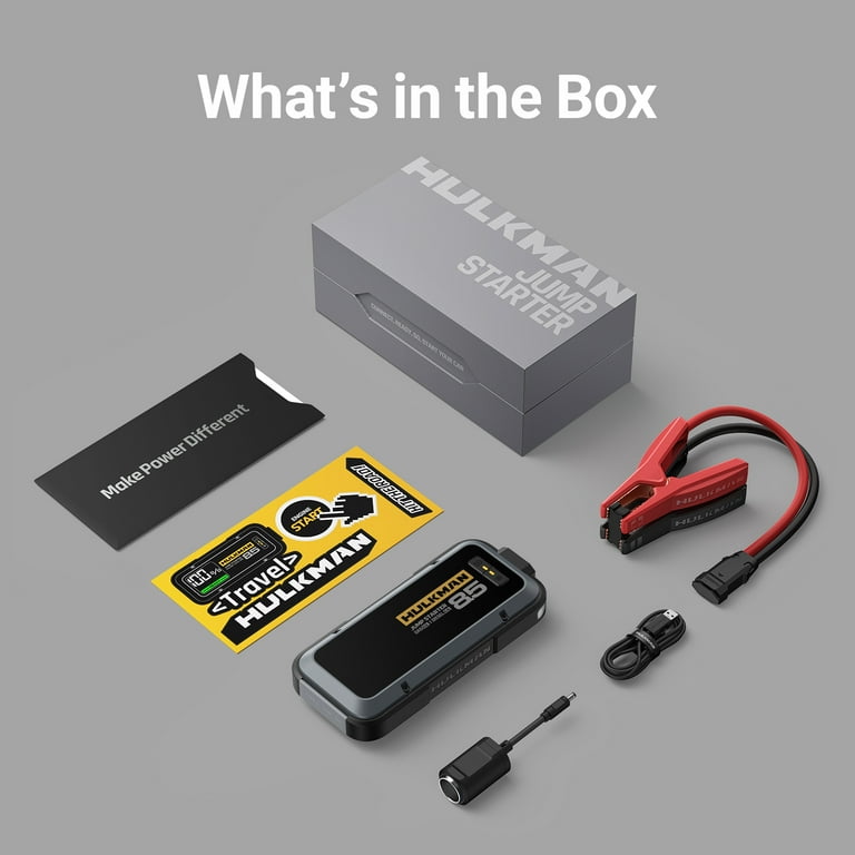 HULKMAN Alpha 85 Jump Starter, 2000 Amp Car Starter, LED Display