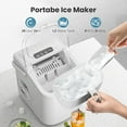AGLUCKY Ice Makers Countertop,Portable Ice Maker Machine with Handle