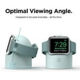 thumbnail image 6 of Apple Watch Stand Charging Dock - Compatible with Apple Watch Series Ultra/8/SE2/7/6/SE/5/4/3/2/1 (49mm, 45mm, 44mm, 42mm, 41mm, 40mm, 38mm), Simple Design (Mint), 6 of 8