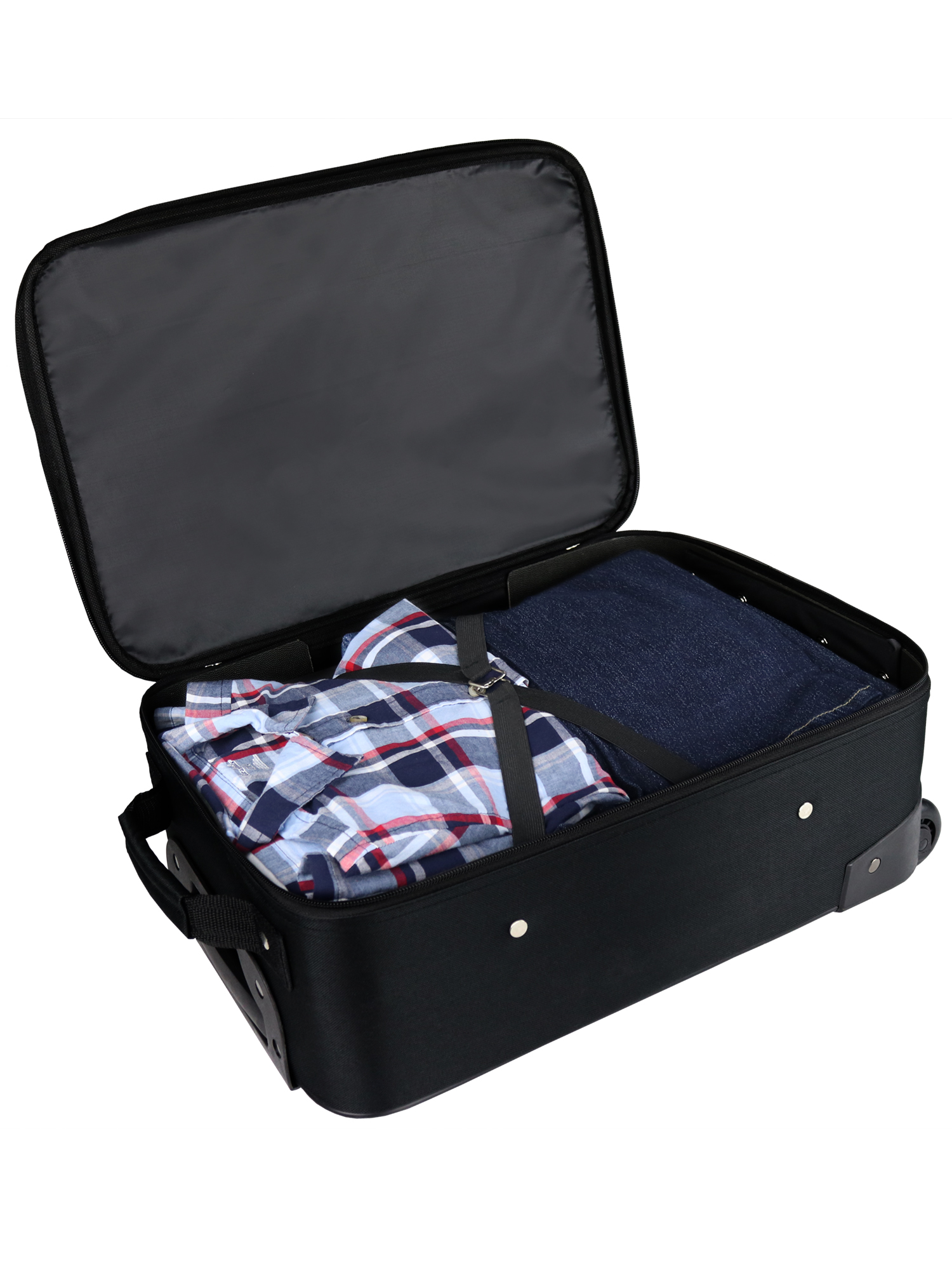 Protege 18-Inch Softside Pilot Case Carry-On Luggage, Black photo 2
