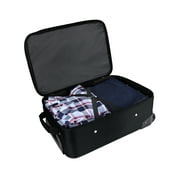 Protege Pilot Carry On 18 Softside 2 Wheel Luggage for Travel, Black