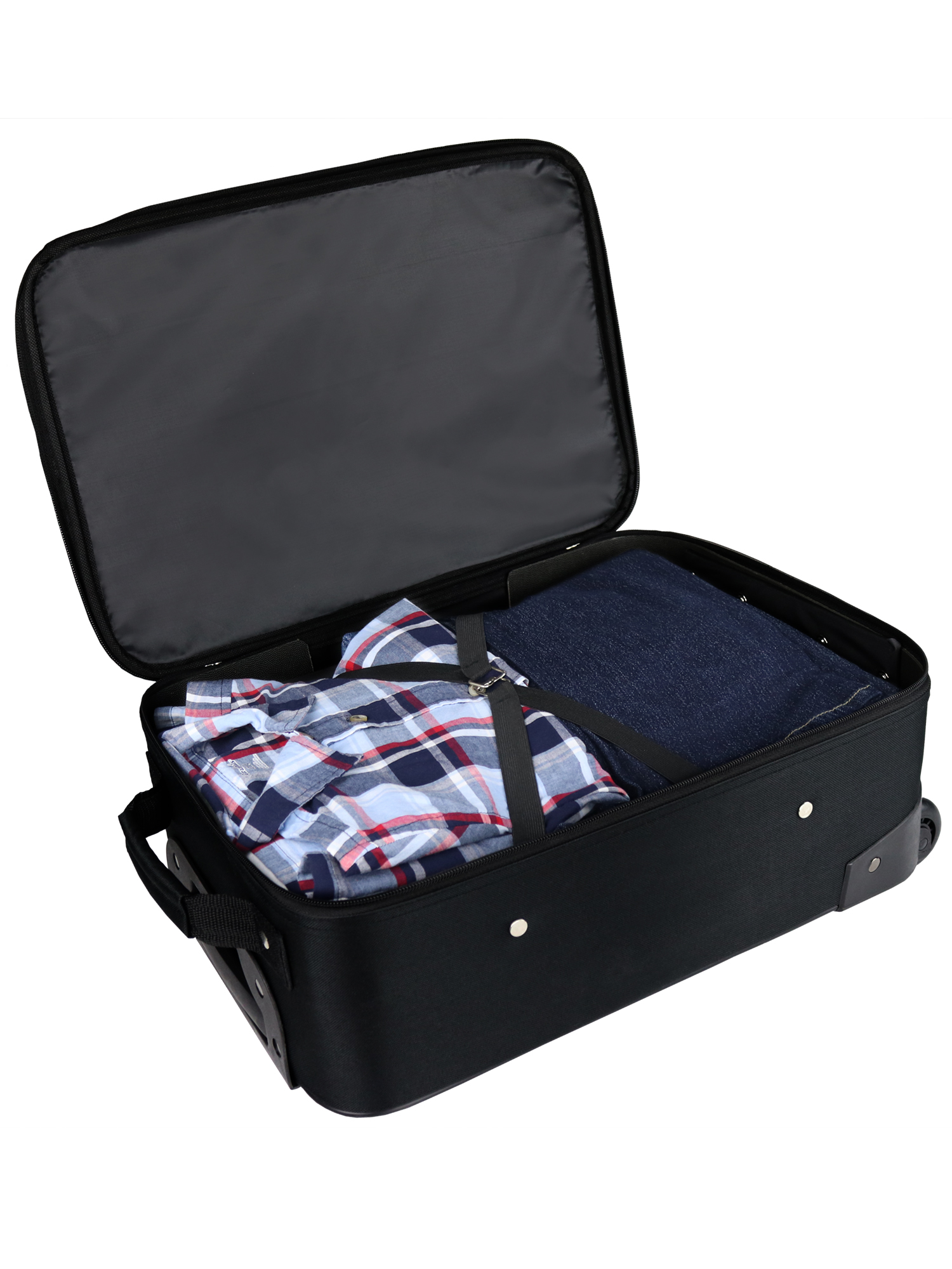 Protege Pilot Case 18" Softside Carry-on Luggage, Black - image 2 of 10