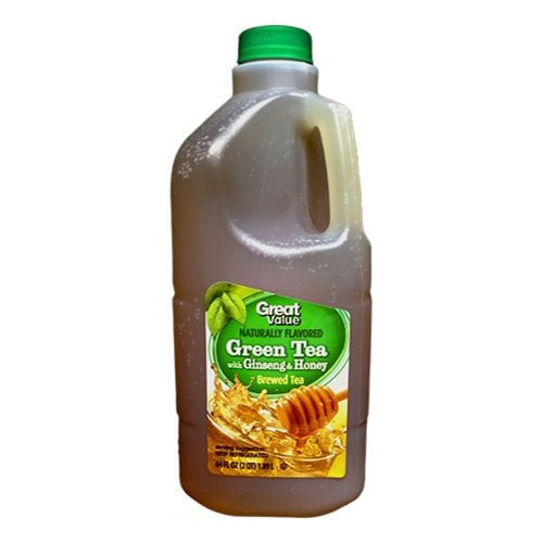Great Value Green Tea with Ginseng & Honey, 64 fl oz