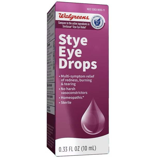 Walgreens Stye Eye Drops with Similasan Stye Eye Drops) Multisymptom Relief Redness