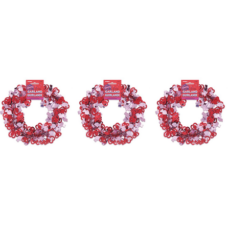 12' Wire Valentine Heart Garland (Pack of 3)