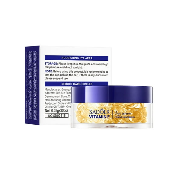 Suero para ojos con onagra, vitamina E, reafirmante, hidratante, crema para ojos, 30 unidades, 7,5 ml