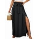 thumbnail image 3 of Pantalones Casuales de Pierna con Abertura para Mujer,Pantalones de Playa Holgados Estilo Palazzo de Cintura Alta,Pantalones de Verano Estilo Bohemio con Bolsillos. Negro XL, 3 of 8