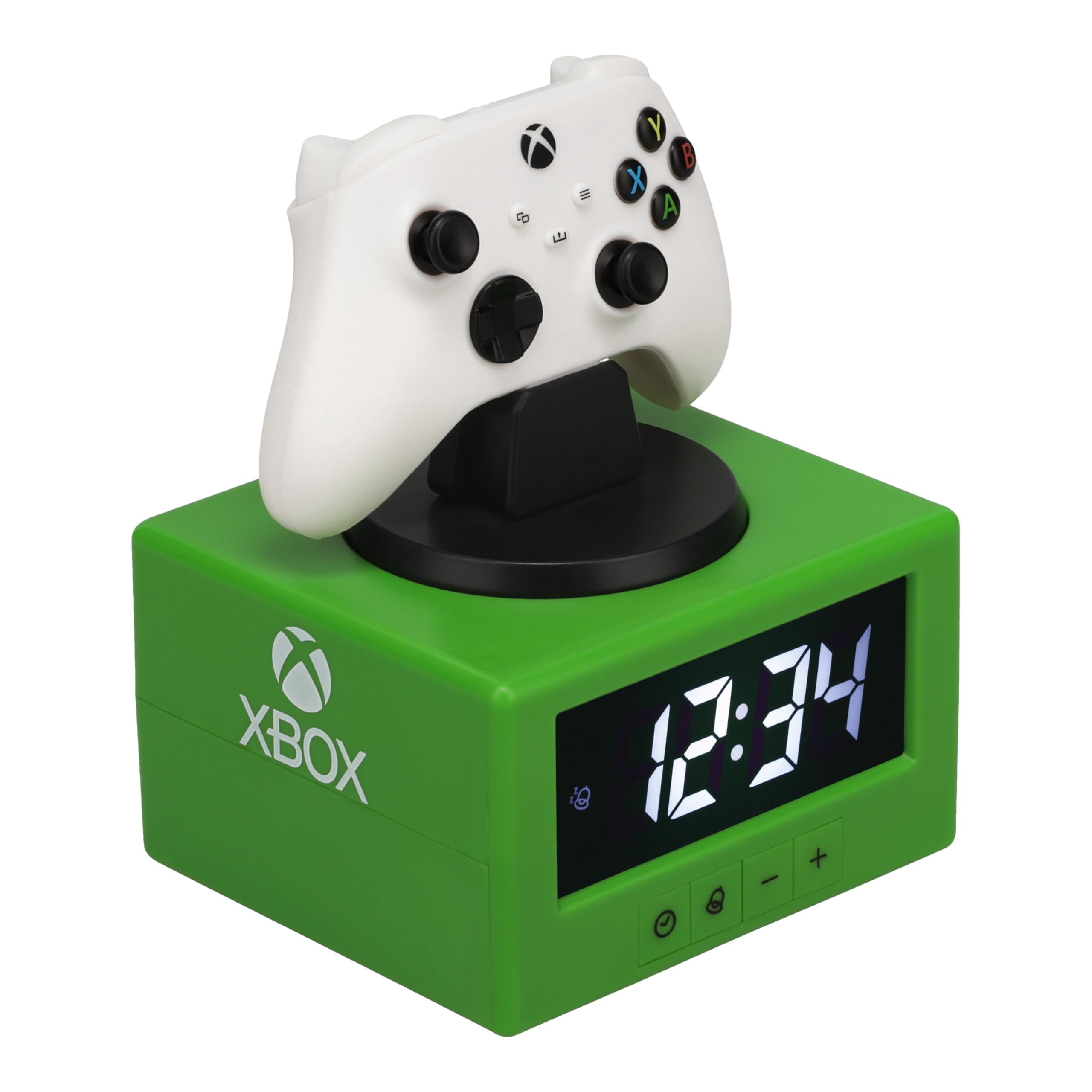 Xbox Controller Digital Alarm Clock with Night Light Function, Officially Licensed Gaming & Bedroom Décor for Kids, Adults, Boys, Men, Gifts for Gamers | Paladone