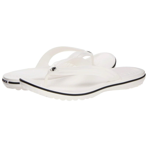 Sandalia Crocs Crocband Flip Flop Blanca Talla 8 Hombre / 10 Mujer US
