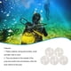 thumbnail image 4 of Naiovety 5 uds Logos geometría señal de plástico recordatorio que indica pequeño signo ligero para buceo natación bajo el agua Deportes acuáticos Blanco, 4 of 6