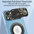 thumbnail image 5 of Magnetic for iPhone 15 Case Compatible with Magsafe [Glass Lens Camera Protector] Shockproof Hard PC Matte Back Protective Soft TPU Edge Phone Cases for iPhone 15 Light Blue, 5 of 14