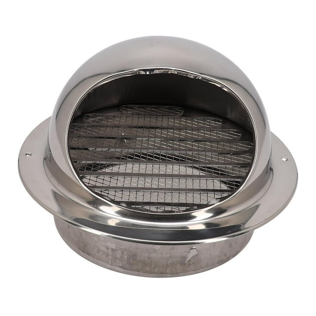 Grille de Sortie d'Air Murale Extérieure en Acier Inoxydable Couverture de Ventilation de Chauffage Ronde