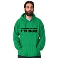 thumbnail image 3 of Course Im Right Im Bob Hoodie Hooded Sweatshirt Men Brisco Brands X, 3 of 6