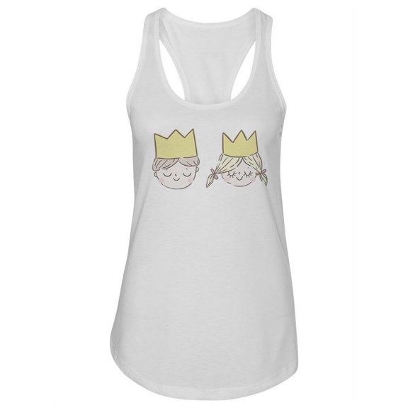 Little Prince And Princess Tank Women -Image by Shutterstock, Female Large