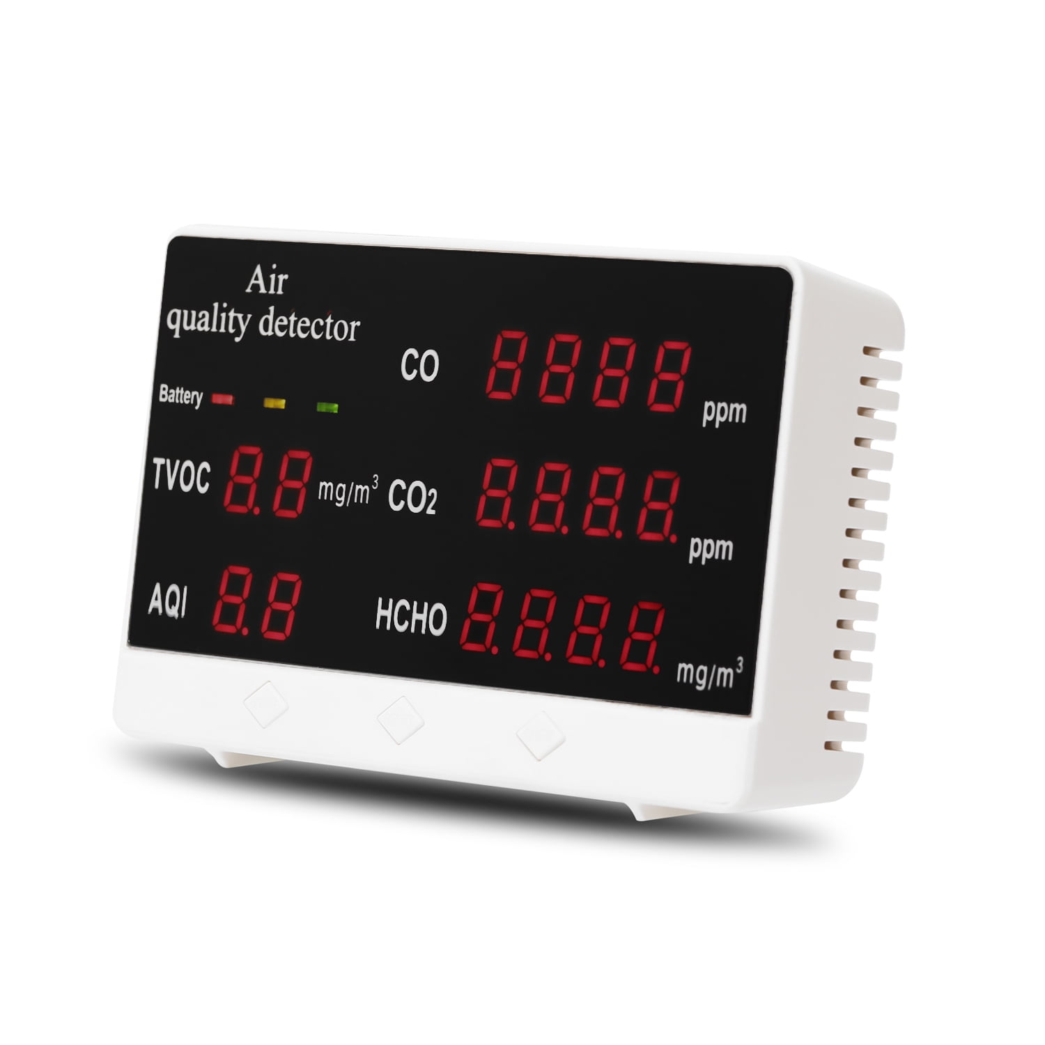 Multifunctional Digital Display High Accuracy HCHO TVOC CO2 Detector Air Quality Analyzer Monitor 