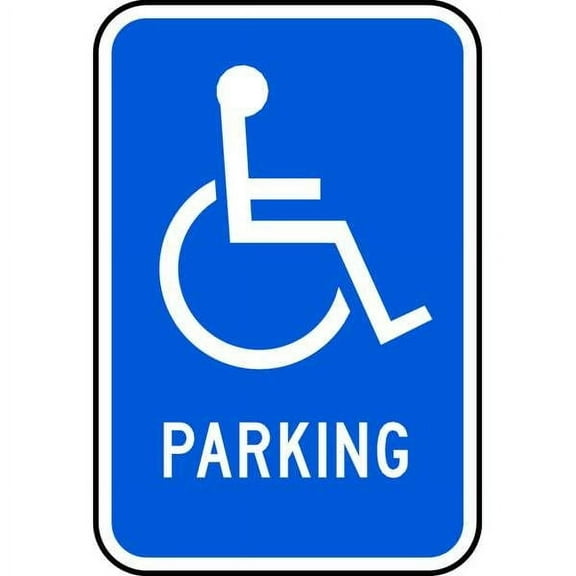 Lyle ADA Handicapped Parking Sign,18" x 12, L-30-12HA L-30-12HA