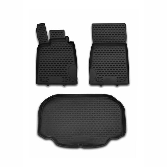 Custom Floor Mats & Cargo Liners for Mercedes SL Class R230 2008-2012 TPE Black