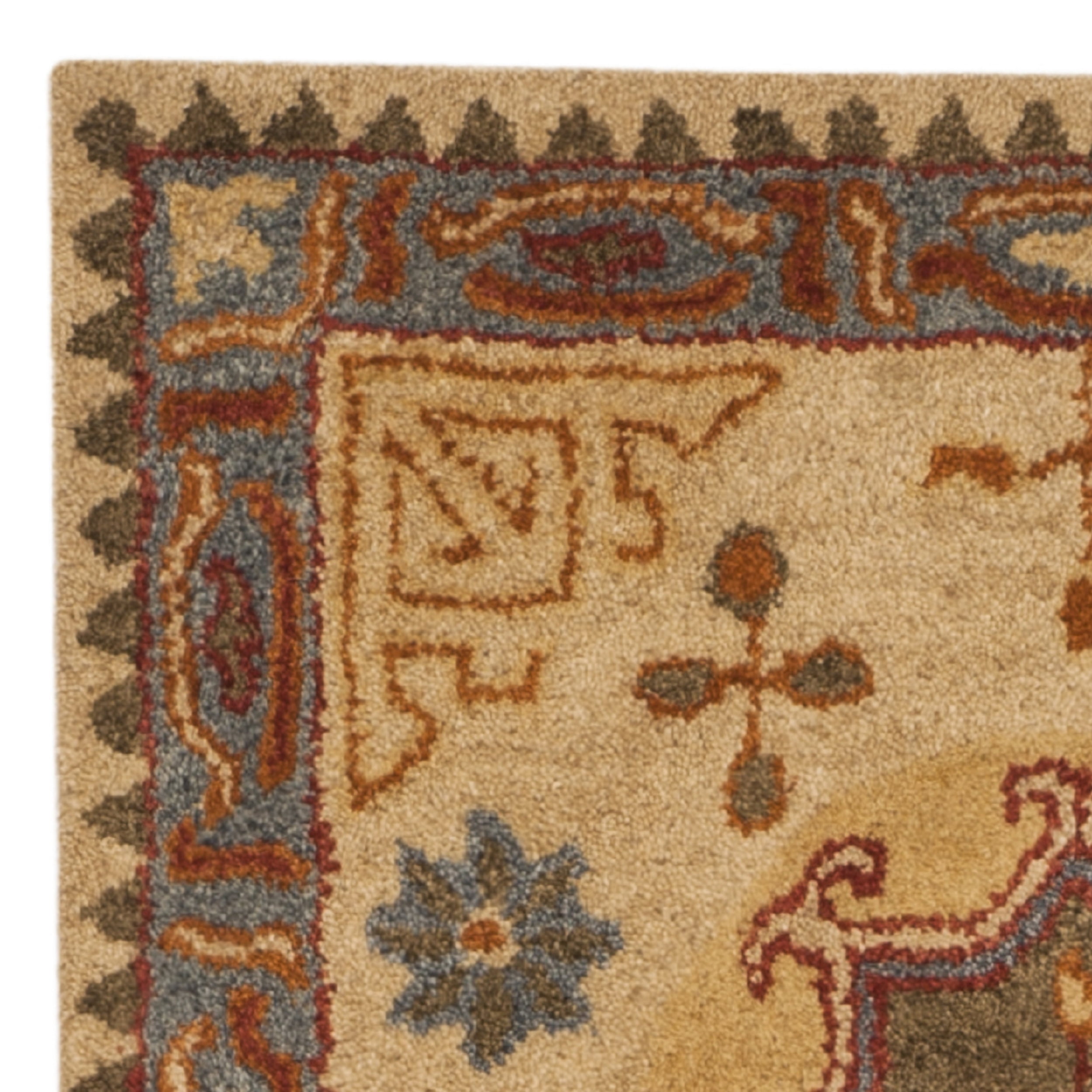 SAFAVIEH Heritage Gladwyn Traditional Wool Runner Rug, Beige/Multi, 2'3" x 10'
