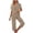 Yellow, variant on SOOMLON Cheetah Print Pajamas Womens Plus Size Short Sleeve Shirts Capris with Pocket Lightweight 2 Piece Sleepwear Set