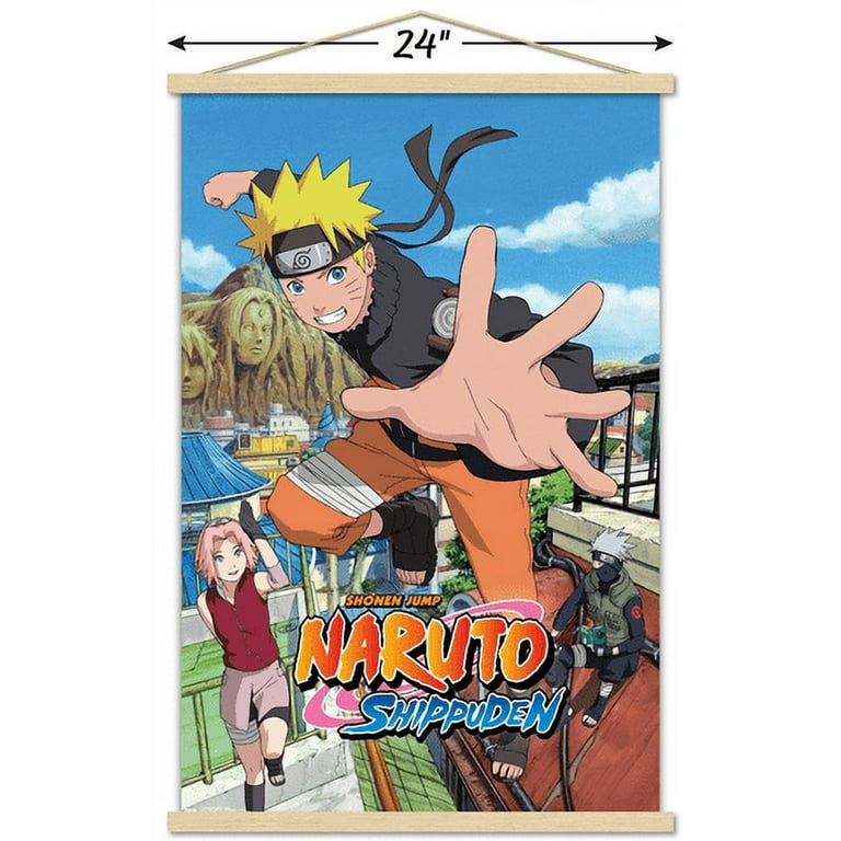 NARUTO ポスター Naruto Shippuden - Jump Wall Poster with Magnetic Frame, 22.375