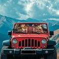 thumbnail image 2 of Binienty Frog Sun Visor for Car Windshield Funny Heat Reflector Universal Auto Sunshades Windshield Compatible with Jeep Wrangler TJ JK JKU Sport Sahara Rubicon 2 Door & 4 Door, 2 of 7