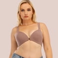 thumbnail image 2 of Women‘s Large Size Solid Color Bra Without Steel Ring And Seamless Front Buckle, 2 of 4