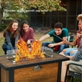 Propane Fire Pit Table 44 Inch Rectangle Fire Table, 50000BTU with