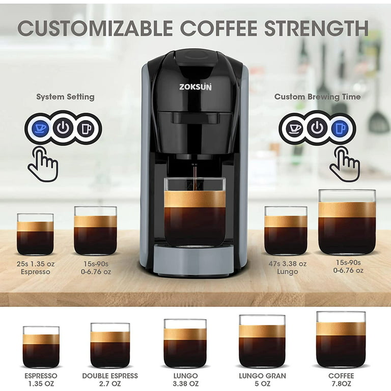 Automatic 3 in 1 Capsule Coffee Maker Machine 19BAR Espresso Cafetera for  Nespresso Dolce Gusto K