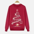 thumbnail image 2 of Fiaer Christmas Family Sweatshirts Crew Neck Long Sleeve Pullover Loose Fit Trendy Funny Graphic Holiday Tops Kid 140, 2 of 5
