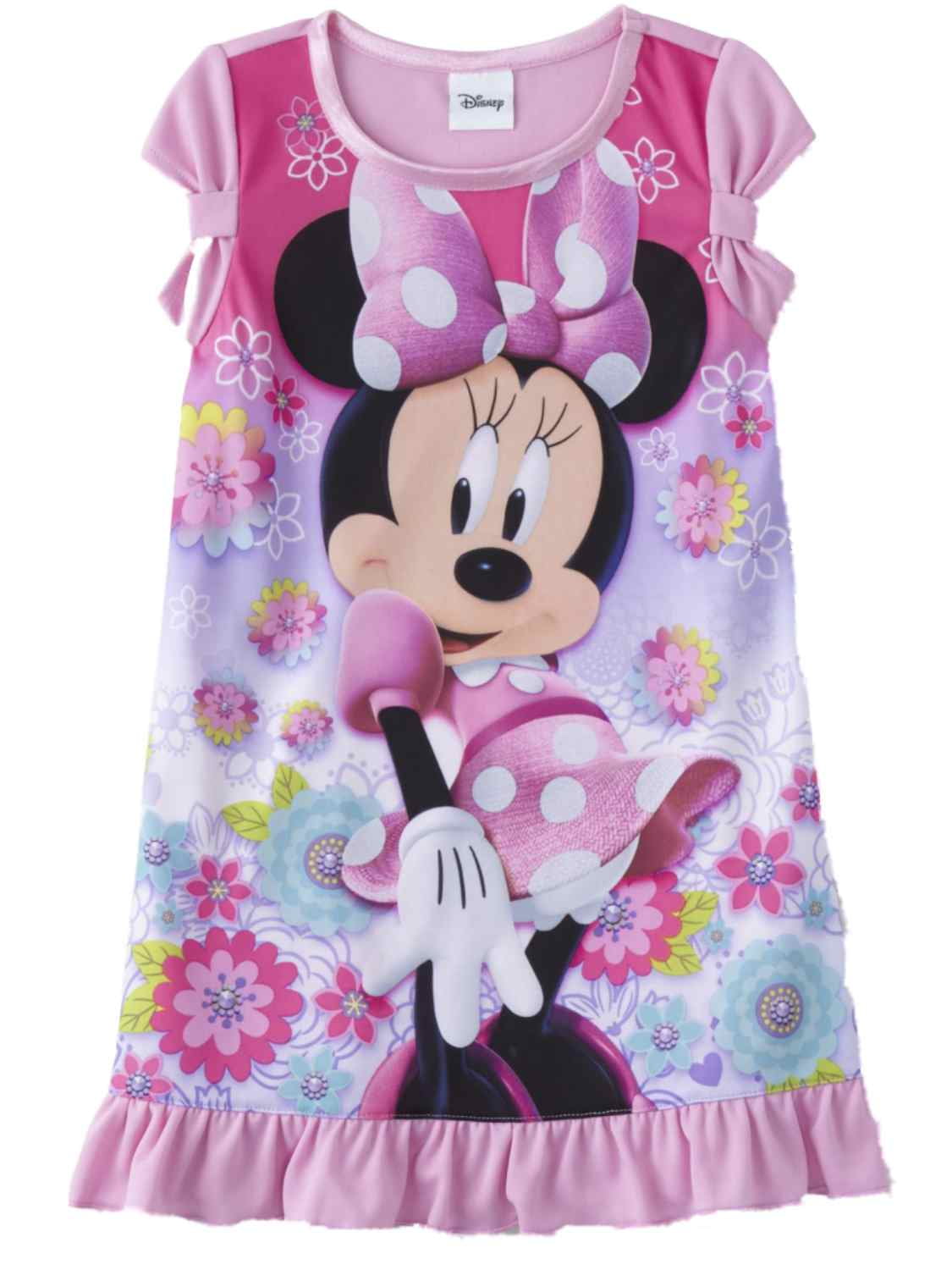 NEW Minnie Mouse Disney Figure Pajamas Outfit Baby Sleep Shirt Girls 12-24 Month