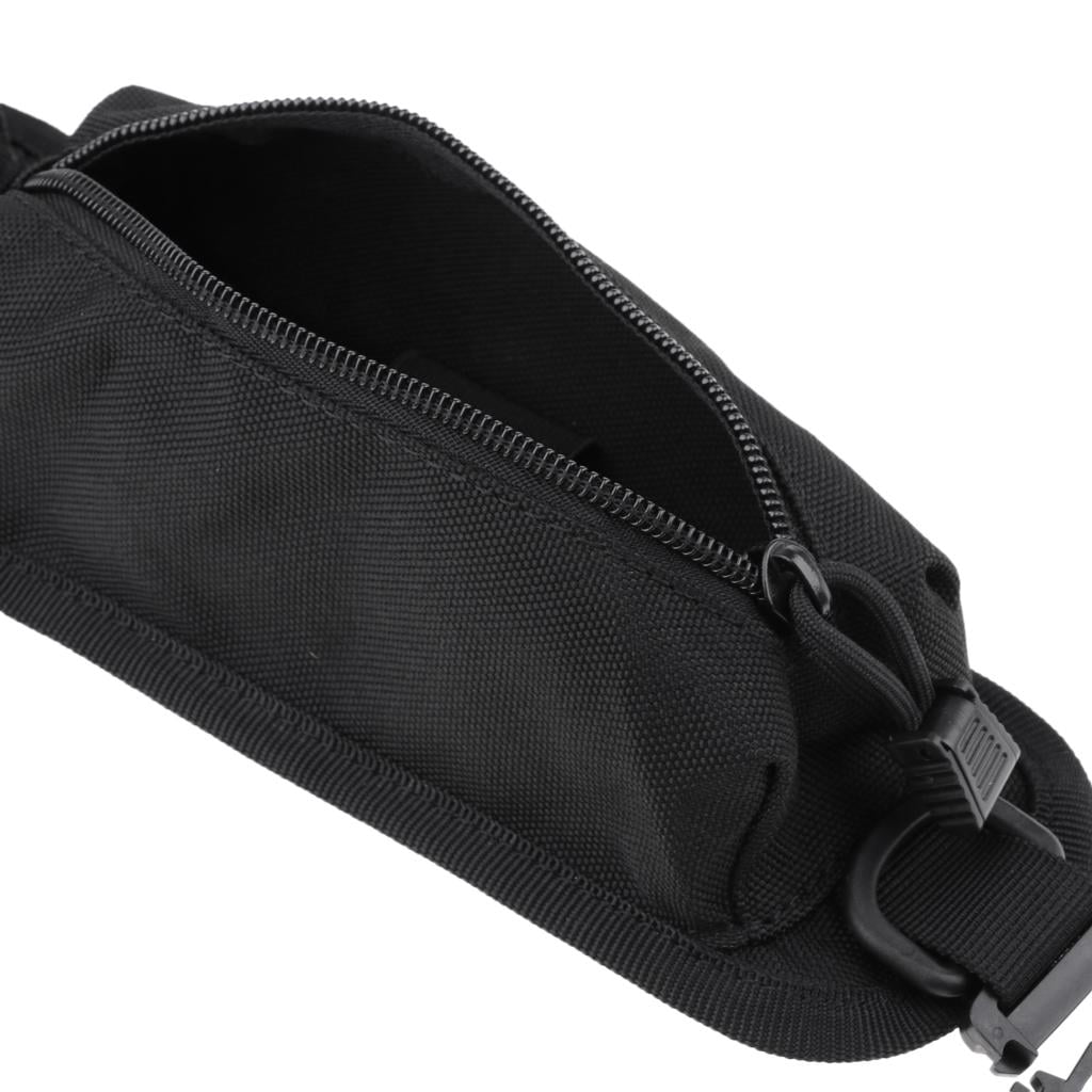 harayaa 2x Molle Camping Compact Pouch Waterproof Single Shoulder Strap Bag - Black