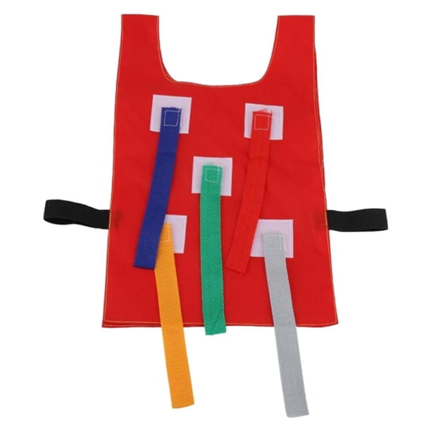 Chaleco de juegos para niños pequeños, tamaño pequeño, para actividades al aire libre rojo