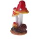 thumbnail image 4 of Seta de resina con adorno de animales Jardín de hadas Seta Macetas de jardín Decoración Adorno de cerámica para bricolaje Casa de muñecas Maceta Maceta Plantas Estatua - Seta de caracol rojo TUNC Sencillez, 4 of 5