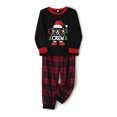 thumbnail image 2 of Family Christmas Pajamas Matching Sets Santa Claus Print Long Sleeve Tops and Plaid Pants Sleepwear Soft Nightwear, 2 of 4