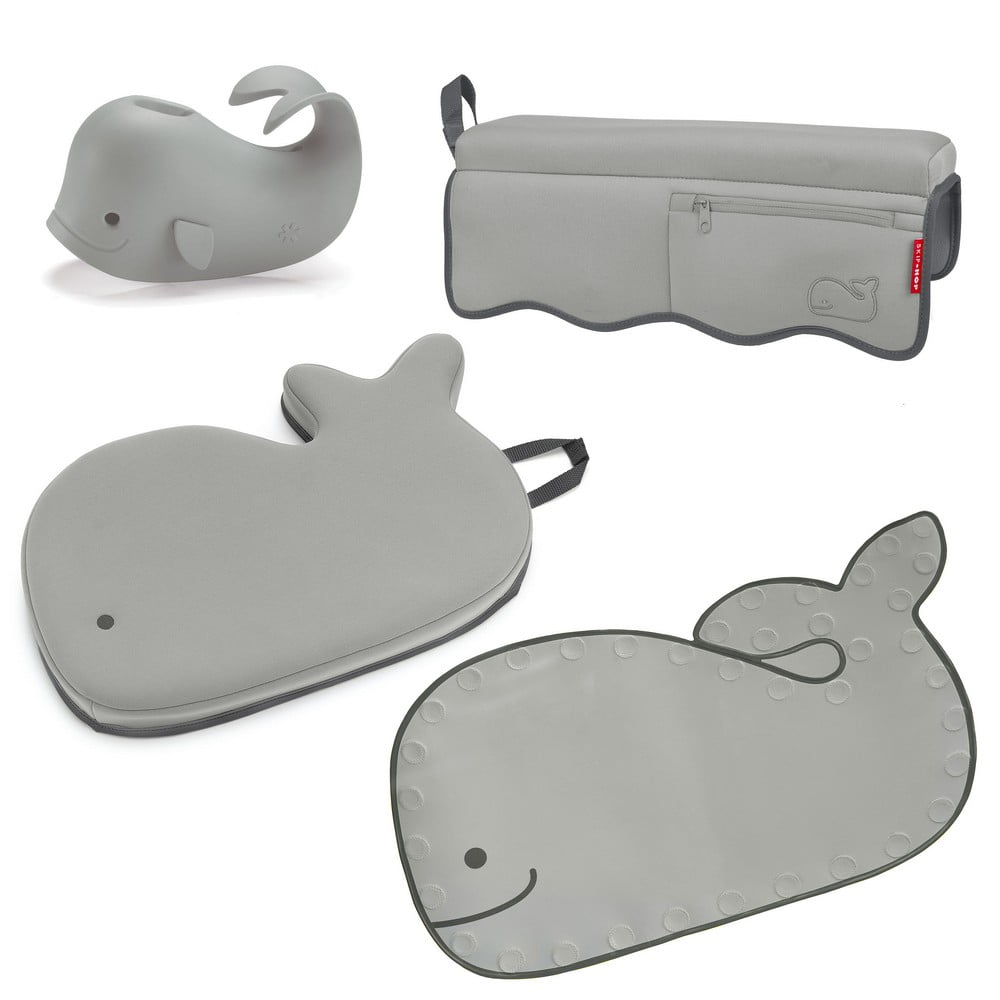 skip hop moby bathtime essentials kit grey