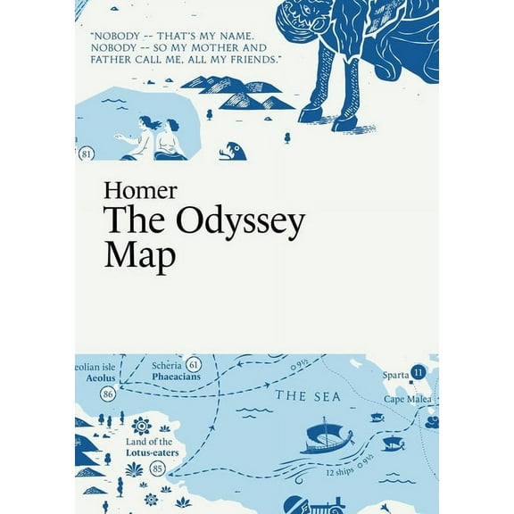 Paris Grafik's Literary Maps Homer: The Odyssey Map, (Paperback)