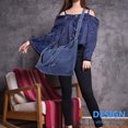 thumbnail image 4 of LOLIPPYY Tote De Mujer En Denim Canvas Oscuro Con Estilo Casual Y Espacio Amplio Para Esenciales, 4 of 6