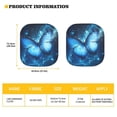 thumbnail image 5 of Binienty Blue Butterfly Windshield Sun Shade for Truck SUV Car Easy to Install Heat and UV Rays That Keeps Vehicle Cool Removable Automotive Accessories Universal Car Accessories Decoration, 5 of 5