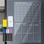 Clear Acrylic Magnetic Monthly / Weekly / Blank Planning Board for Fridge Calendar 40*30cm