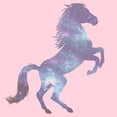 thumbnail image 2 of Junior's Lost Gods Galaxy Horse Silhouette  Graphic Tee Light Pink Large, 2 of 3