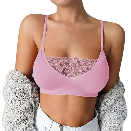 

Floral Lace Bralette for Women Camisoles Racerback Crop Top