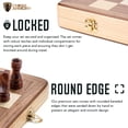 thumbnail image 4 of Juego de ajedrez con armería de madera de 38 cm con capacidad de almacenamiento de 3 kg, 4 of 6