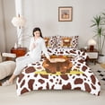thumbnail image 4 of Castle Fairy Highland Bull Queen Comforter Set,Western Cow Print Bedding Comforter Set, 4 of 8
