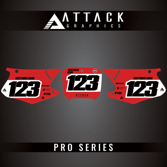 Attack Graphics Pro Series Number Plate Backgrounds