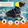 thumbnail image 4 of BAMY Swimming Waterproof Dog Ear Caps Calming Large Dog Ears Cover Shower Cap for Ear Protection for Bath for Grooming (Yellow, M (Head Circumference 14"-19")), 4 of 5