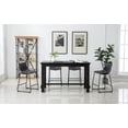 thumbnail image 3 of Roundhill Bronco Antique Finished 36'' Height 5-Piece Counter Height Dining Set, Gray, 3 of 11
